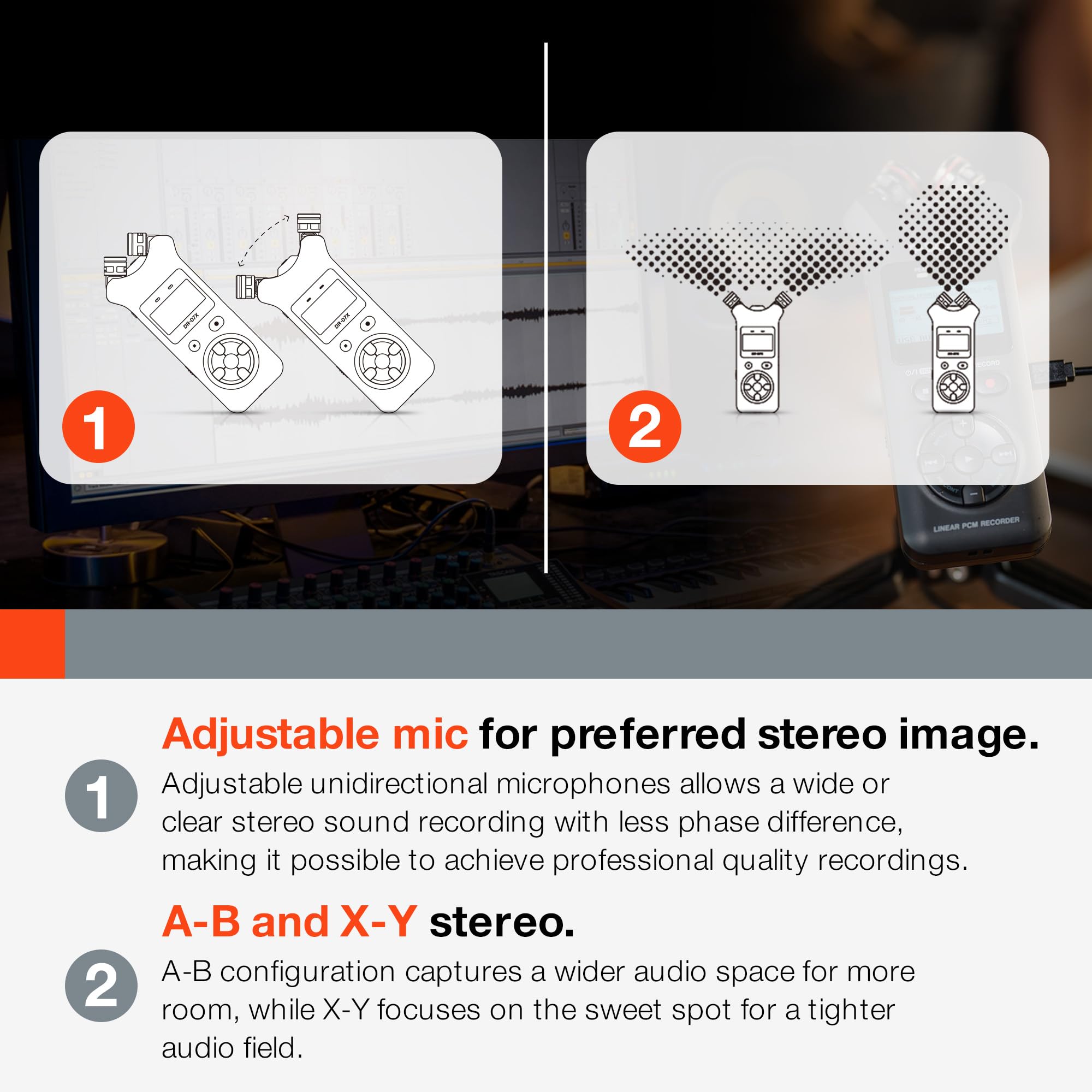 Amazon.com: Tascam DR-07X Stereo Handheld Digital Audio Portable